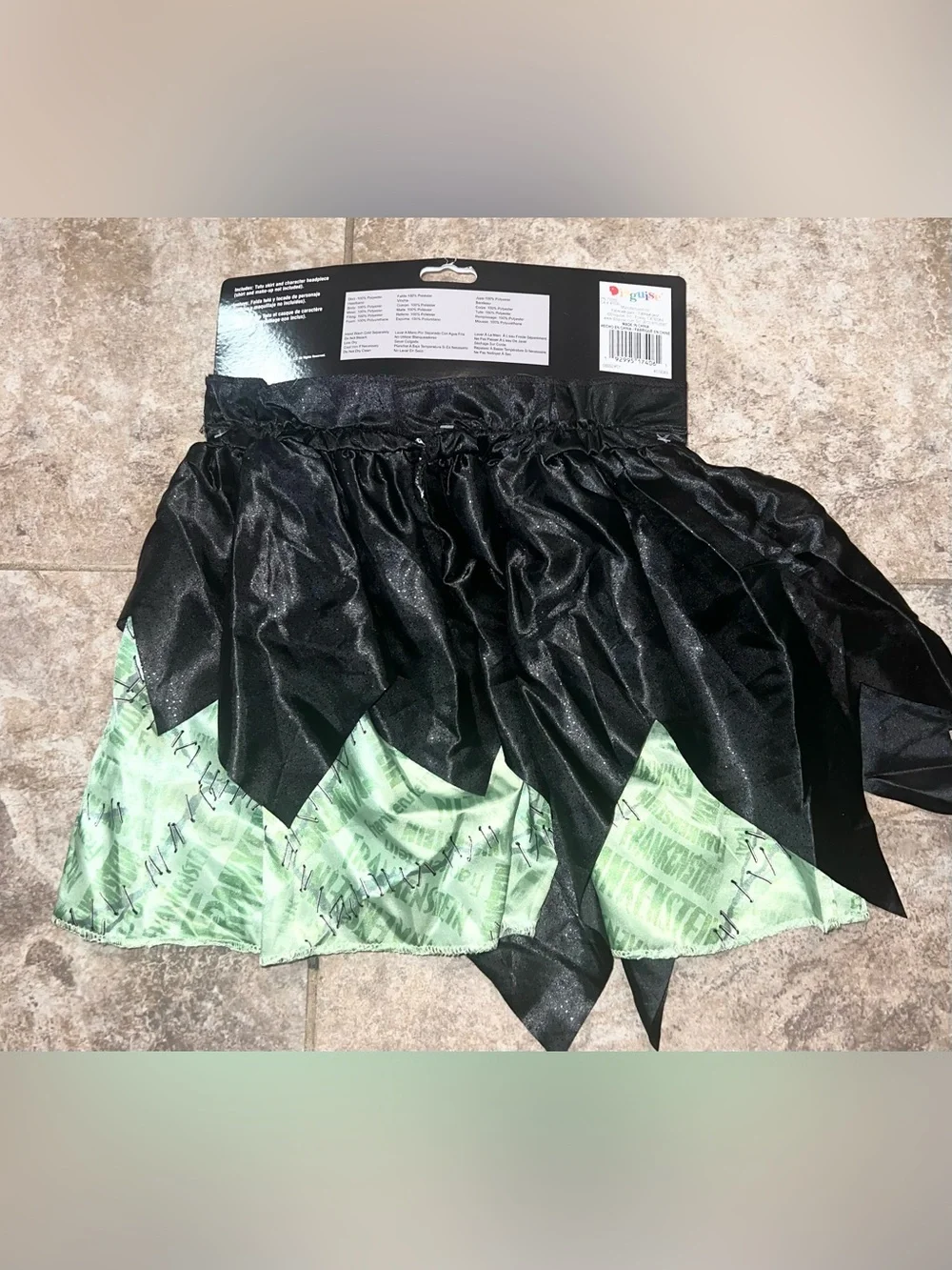 Universal Monsters Frankenstein Tutu Costume Accessory Kit Ages 4+ NWT-Kids